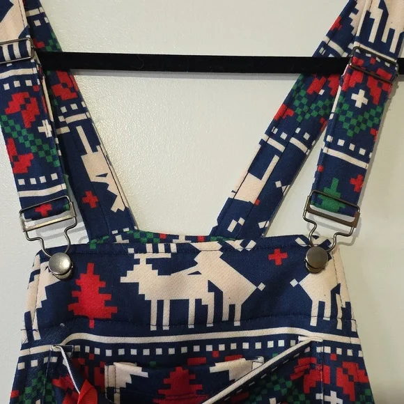 Christmas Party Naughty Reindeer Overalls - Picture 6 of 12